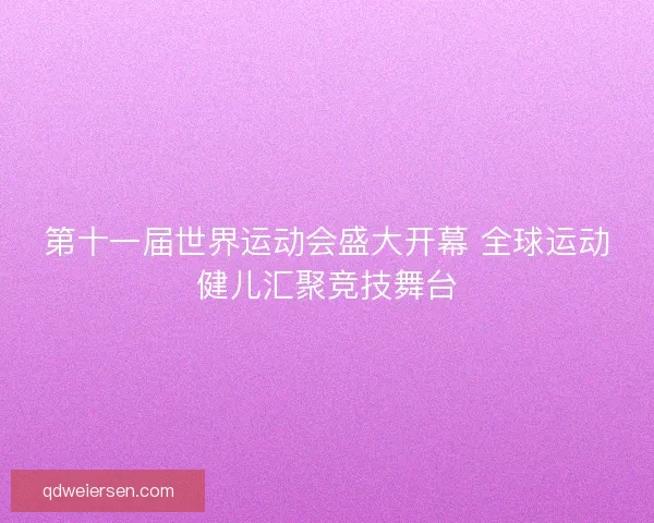 第十一届世界运动会盛大开幕 全球运动健儿汇聚竞技舞台
